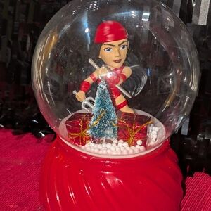 Marvel metals die cast ElektraCustomized Snow Globe